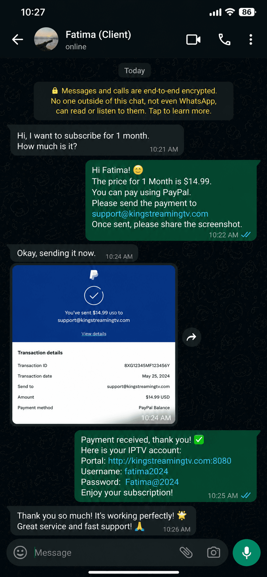 Payment proof 11