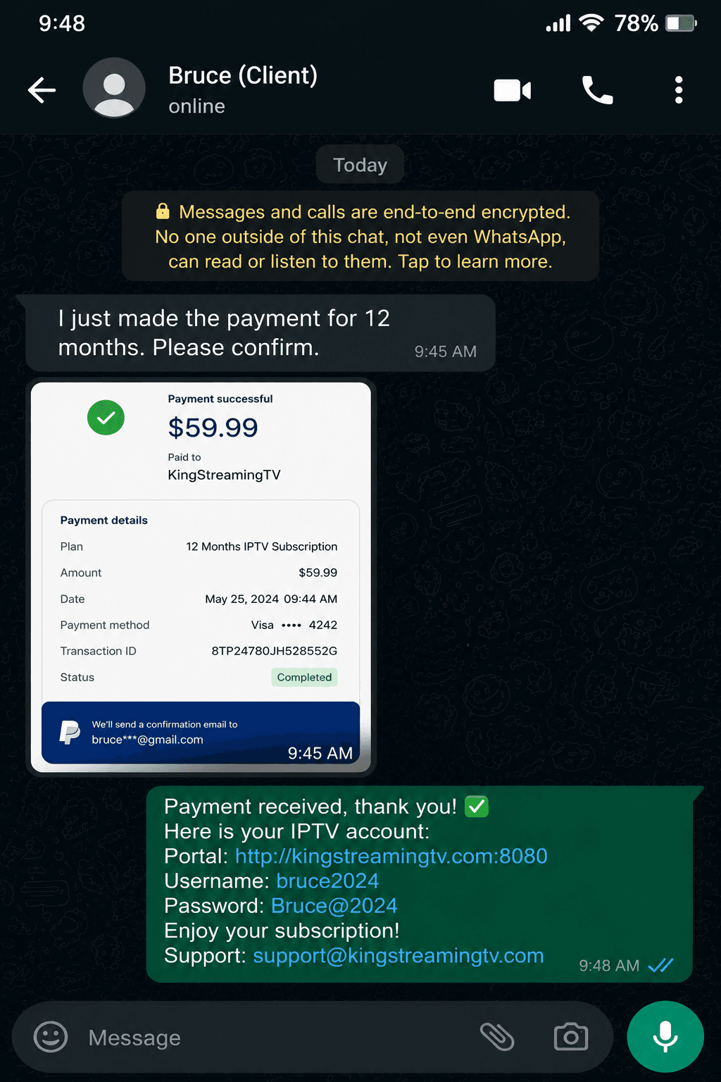 Payment proof 3
